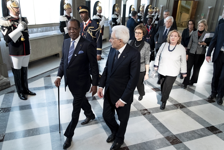 Italie : le président Déby reçu par son homologue Sergio Mattarella. © Quirinale Italie : le président Déby reçu par son homologue Sergio Mattarella. © Quirinale