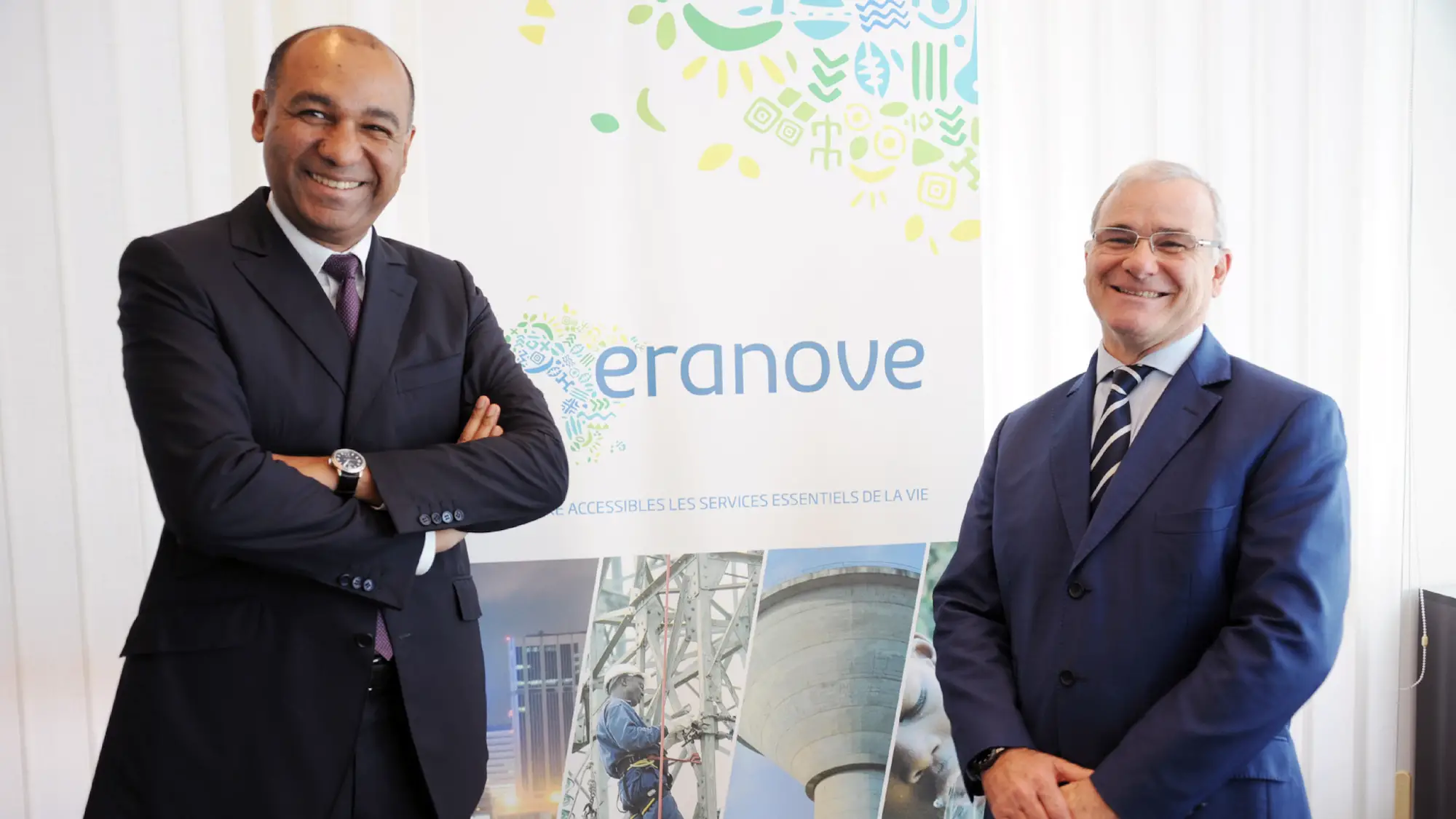 Vincent Le Guennou, président du conseil d’administration d’Eranove (à gauche) et Marc Alberola, directeur-général d’Eranove (à droite)