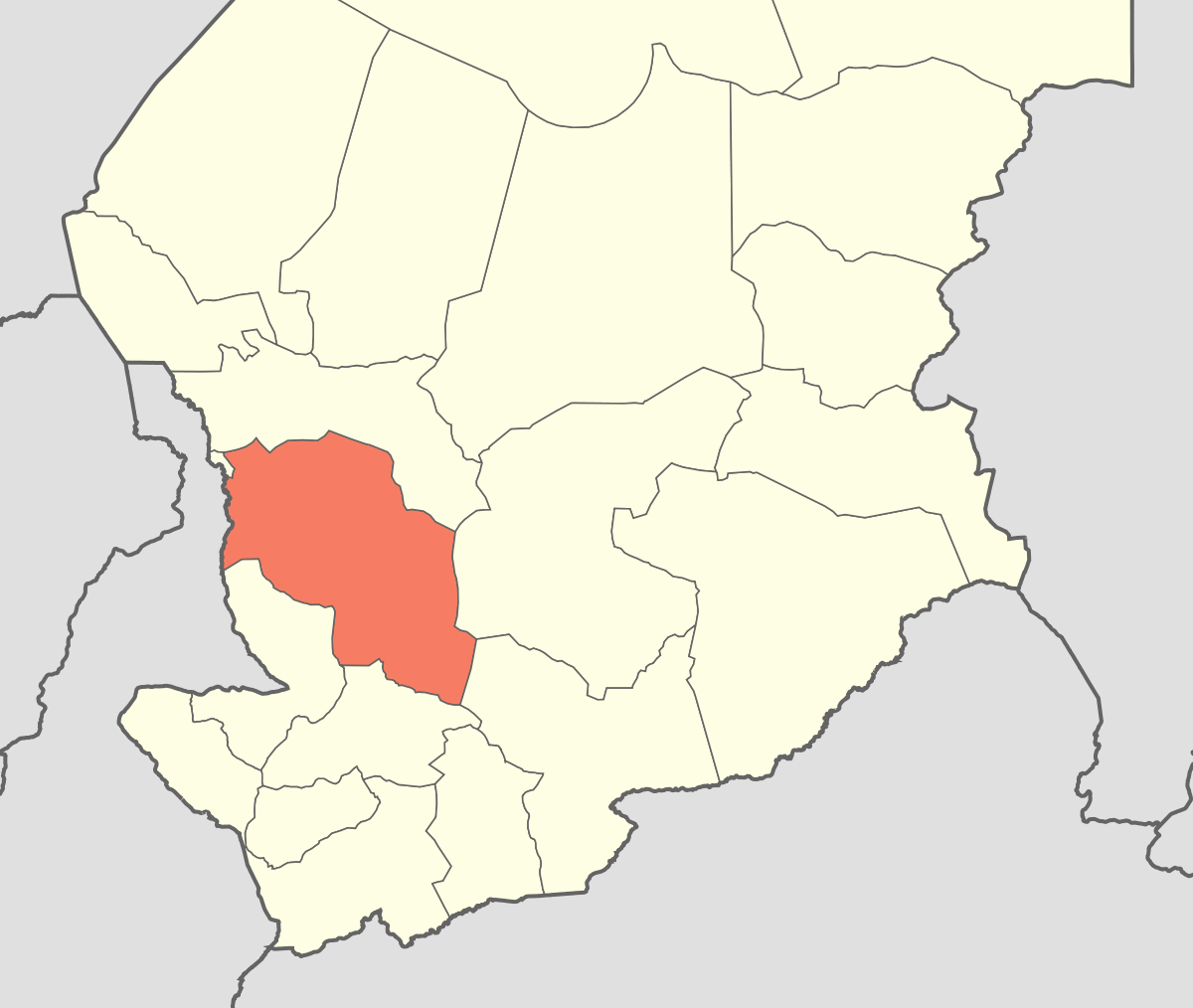 La province du Chari-Baguirmi. © DR La province du Chari-Baguirmi. © DR