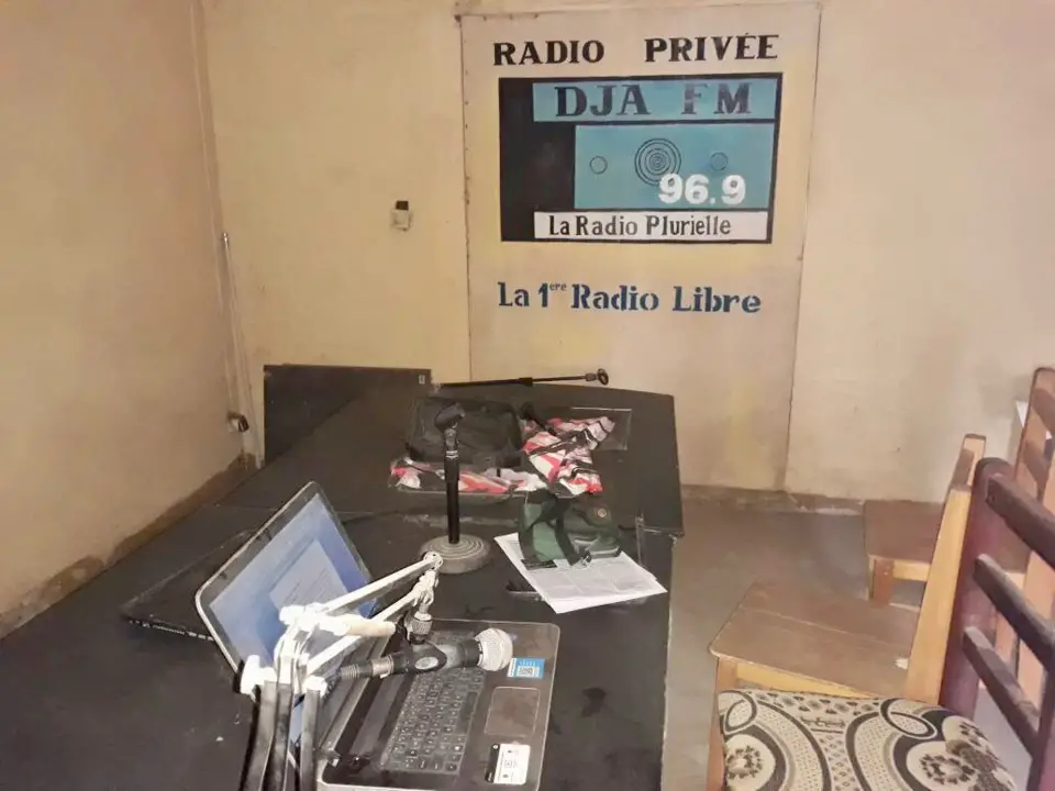 Les locaux de la radio DJA FM au Tchad. © Alwihda Info/D.W.