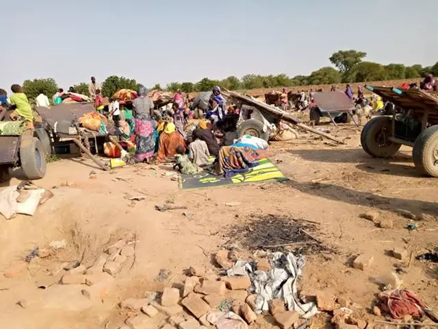 Tchad : des civils affluent à l'Est après les violences à El Geineina, au Soudan. © DR