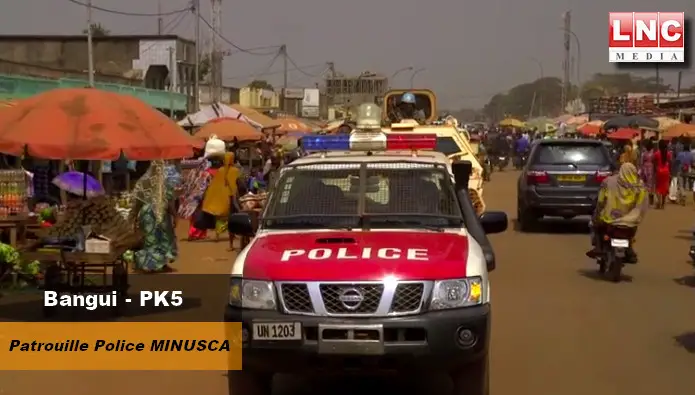Centrafrique : Bangui (PK5), reprise des patrouilles mixtes MINUSCA-FSI. © DR