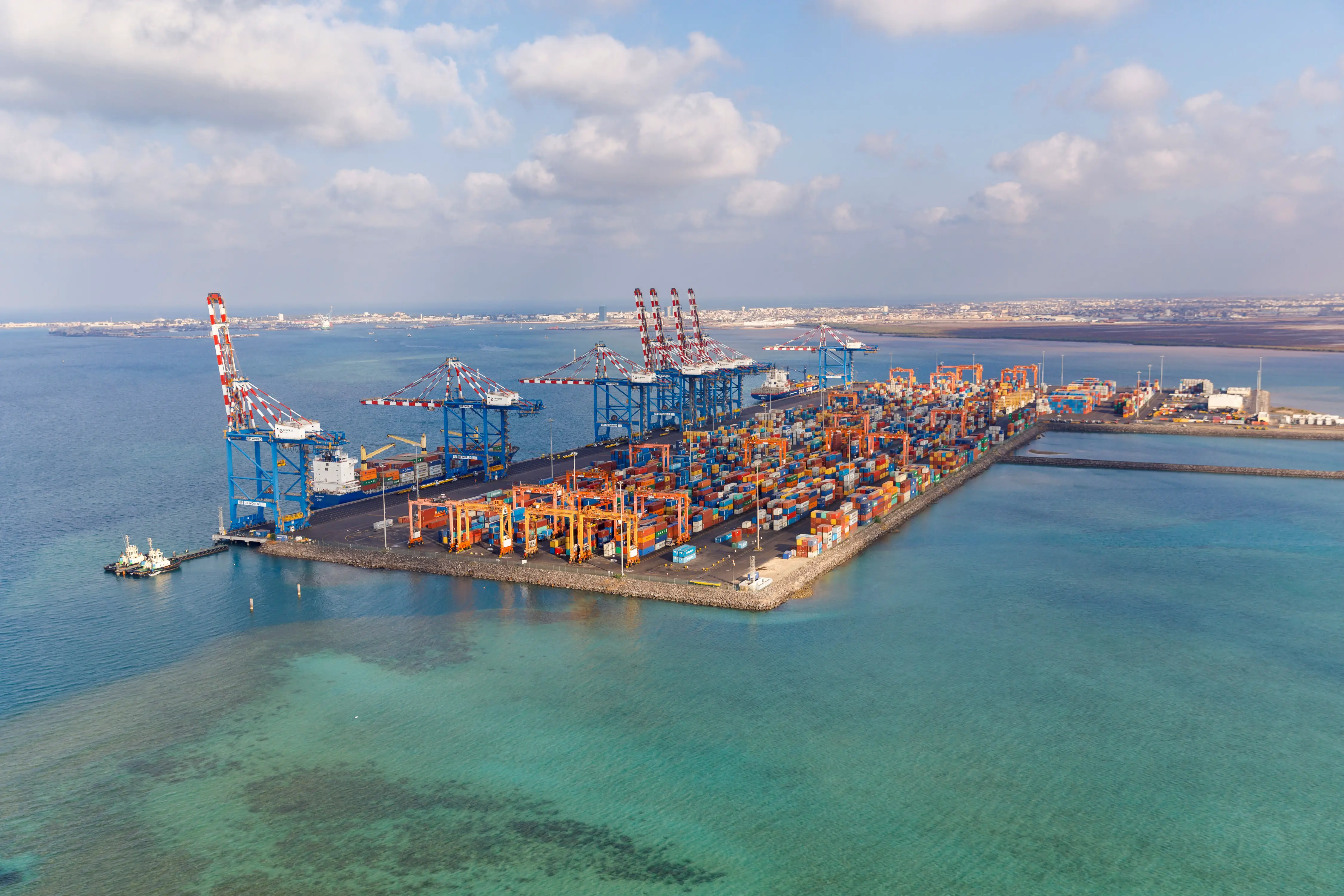 Le terminal à conteneurs de Doraleh, un hub commercial et logistique de premier plan entre l'Asie, l'Afrique et le reste du monde. © Présidence de Djibouti