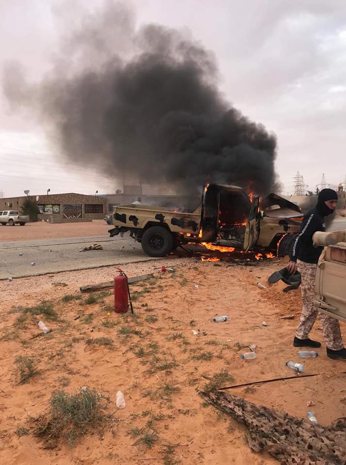 Les forces du gouvernement libyen reconnu par l'ONU s'emparent de la ville stratégique de Abougrène. © Libya Al Ahrar TV