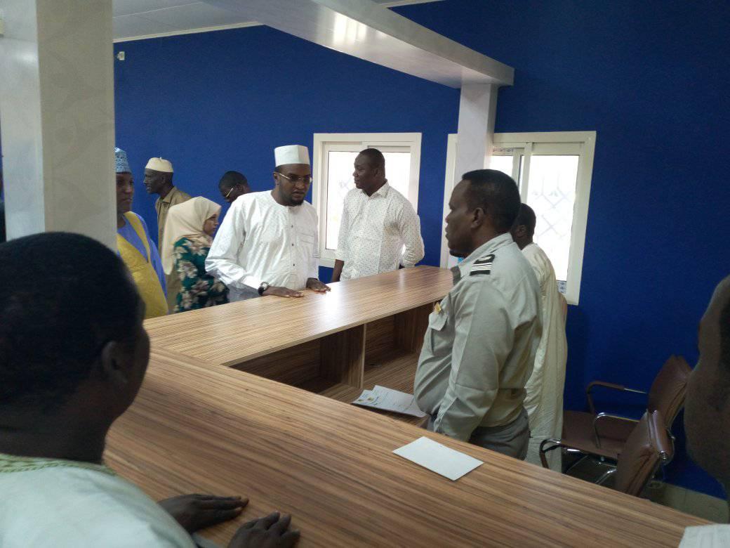 Tchad : descente du ministre de la sécurité au commissariat central et au gouvernorat. © DR/Min.Def Tchad : descente du ministre de la sécurité au commissariat central et au gouvernorat. © DR/Min.Def