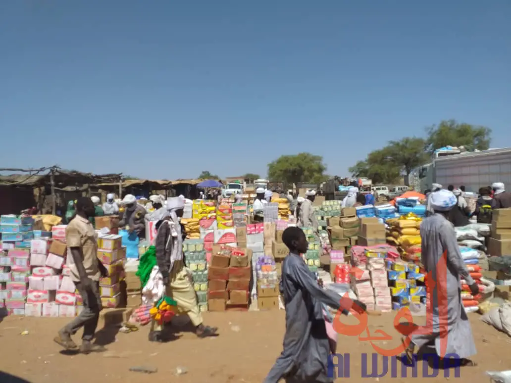 Le marché de Keri, à l'Est du Tchad, dans la province de Sila. © Mahamat Issa Gadaya/Alwihda Info