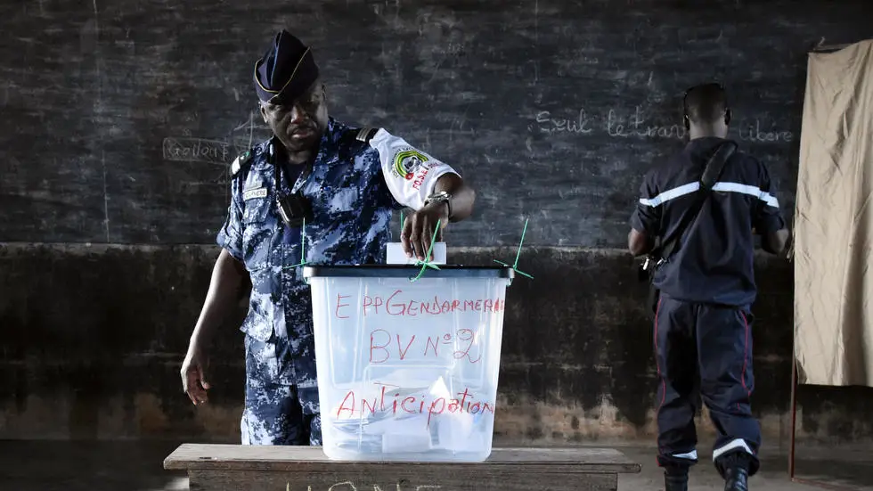 Les agents des forces d'ordre togolaises sont appelés aux urnes ce mardi 18 décembre (photo d'archives) AFP PHOTO / ISSOUF SANOGO