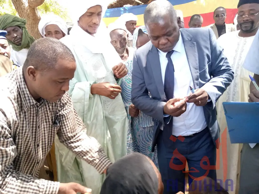 Tchad : 2ème tour de vaccination contre la poliomyélite à Koundjourou. © Hassan Djidda Hassan/Alwihda Info