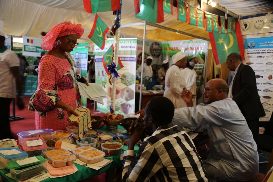 Des stands au Salon africain de l'agriculture en 2019. © SAFAGRI