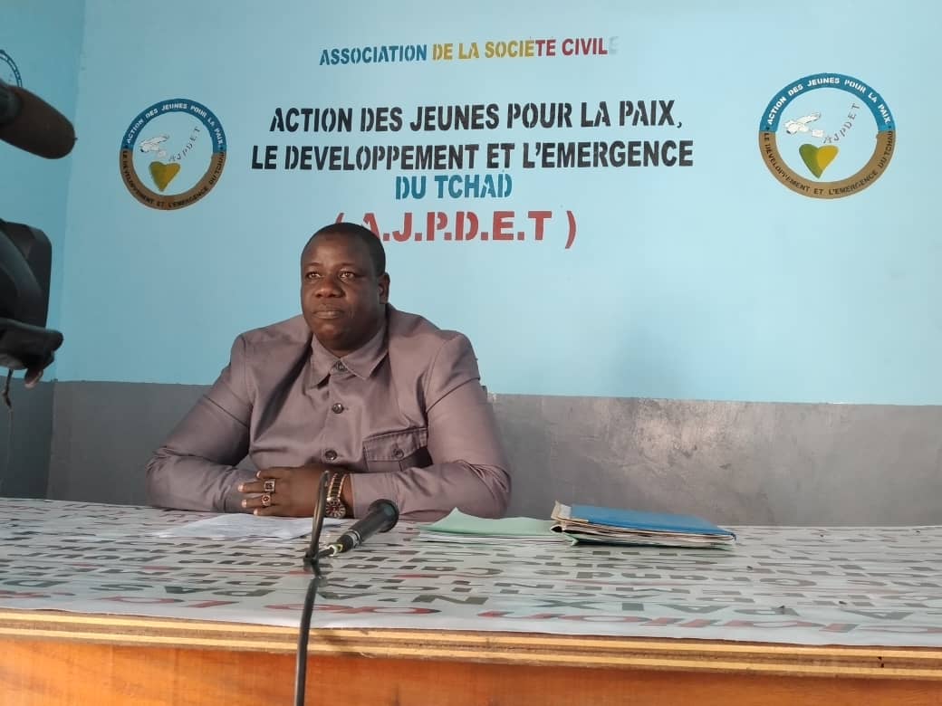 Le président national de l'AJPDET, Mahamat El-Mahdi Abdramane. © Djibrine Haïdar/Alwihda Info Le président national de l'AJPDET, Mahamat El-Mahdi Abdramane. © Djibrine Haïdar/Alwihda Info