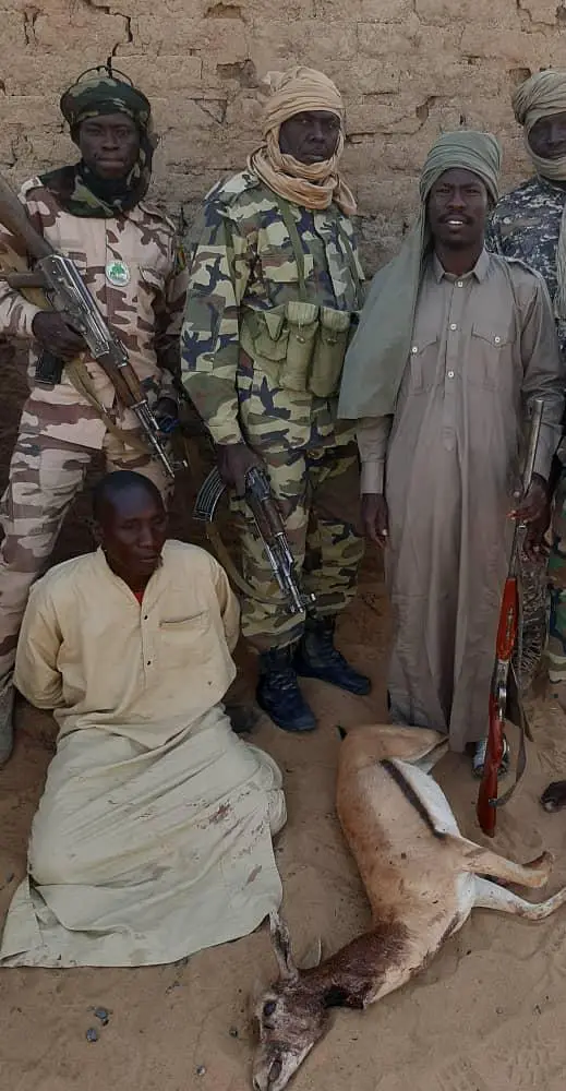 Tchad : un braconnier arrêté près de Djarmaya. © Kabouche