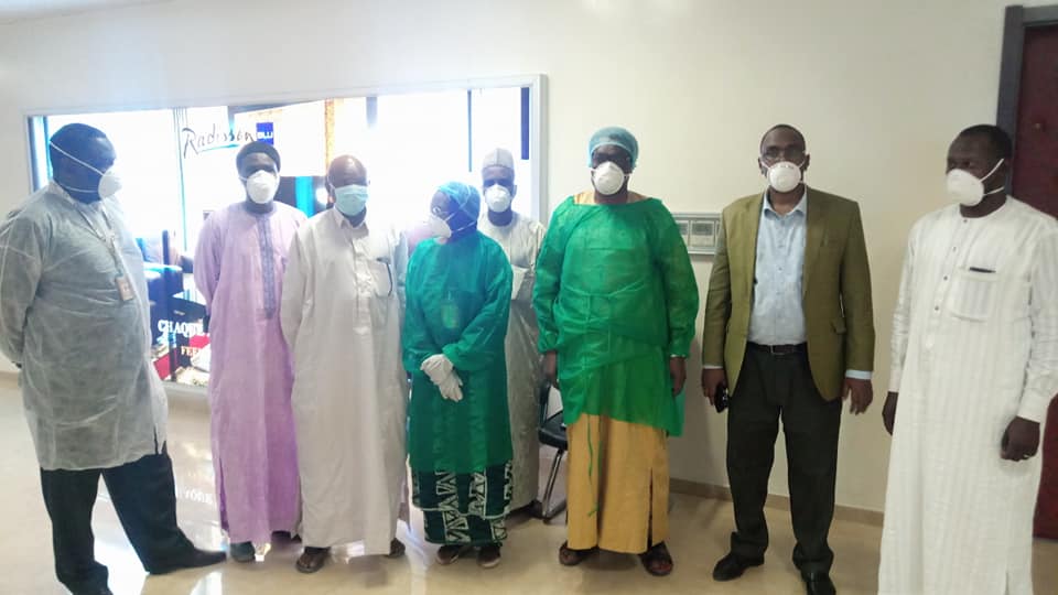 Coronavirus : des mesures sanitaires strictes à l'aéroport de N'Djamena. © Min.SP Coronavirus : des mesures sanitaires strictes à l'aéroport de N'Djamena. © Min.SP