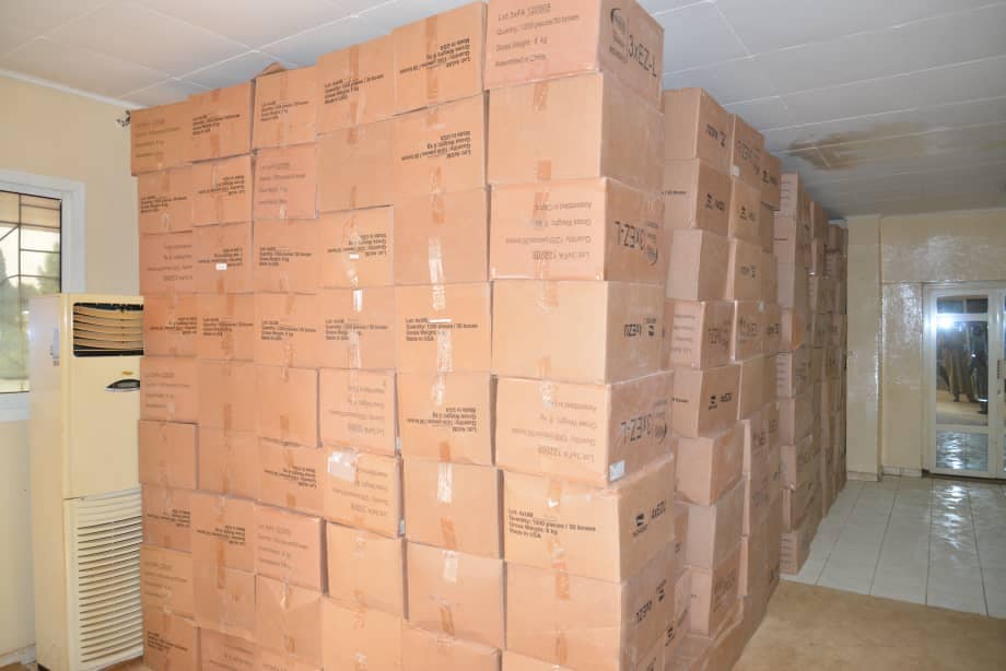 Tchad - Covid-19 : 1,5 milliard Fcfa de matériel offert au ministère de la Santé. © FGC