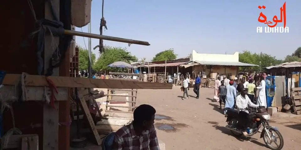 Le grand marché de N'Djamena, le 24 mars 2020. © I.A./Alwihda Info