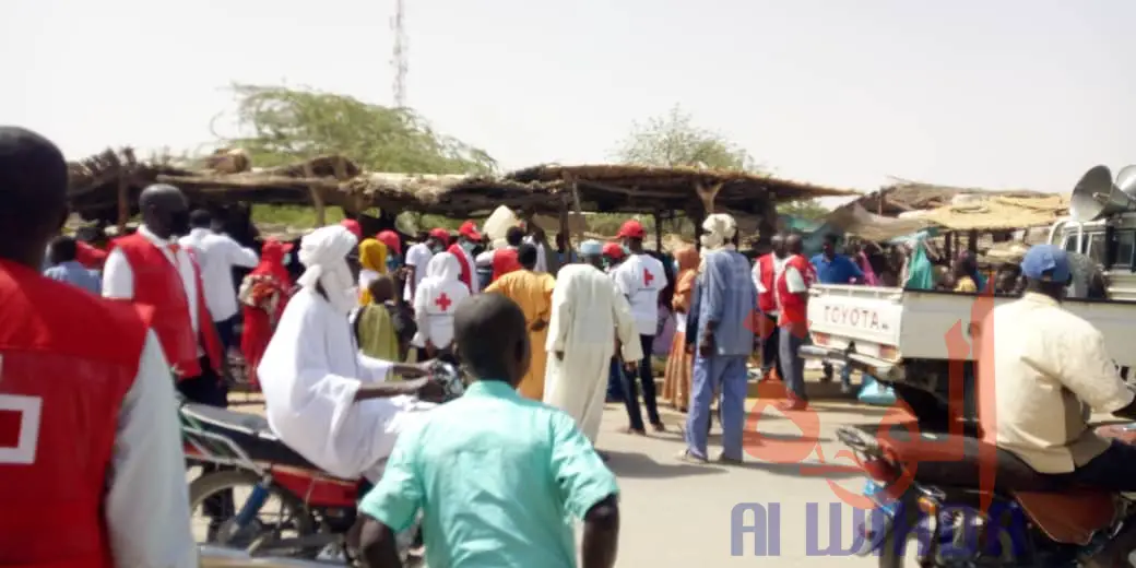 Tchad - Covid-19 : La Croix-rouge s'implique dans la sensibilisation. © Abba Issa/Alwihda Info