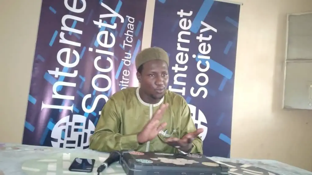 Le président d'Internet Society, Tidjani Mahamat Adoum. © Djibrine Haïdar/Alwihda Info