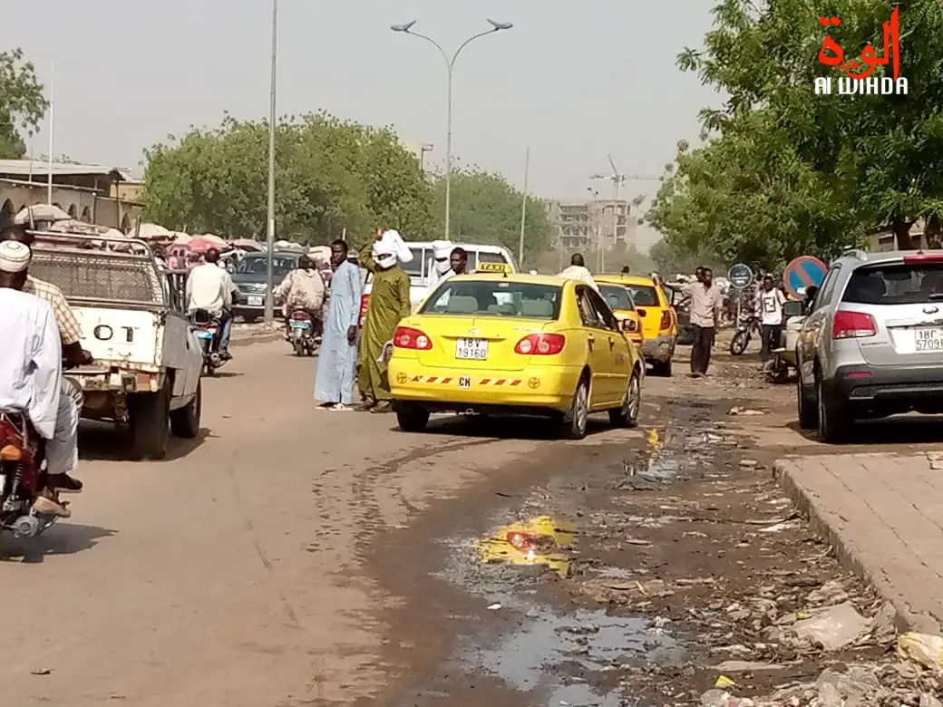 Tchad / Covid-19 : les taximan craignent le pire pour leurs affaires. © Kelvin Mendig-lembaye/Alwihda Info