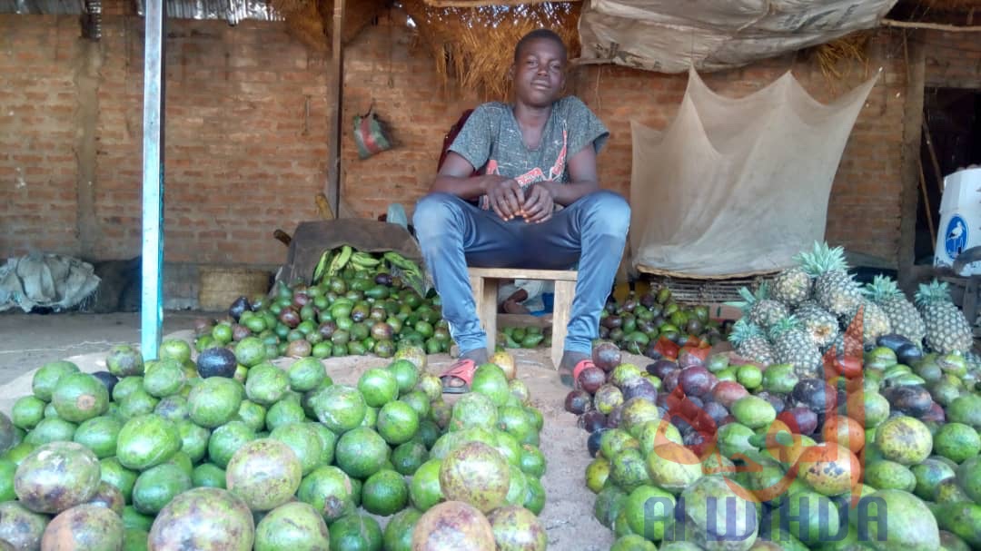 Un vendeur de fruits et légumes à N'Djamena. © Djibrine Haïdar/Alwihda Info Un vendeur de fruits et légumes à N'Djamena. © Djibrine Haïdar/Alwihda Info
