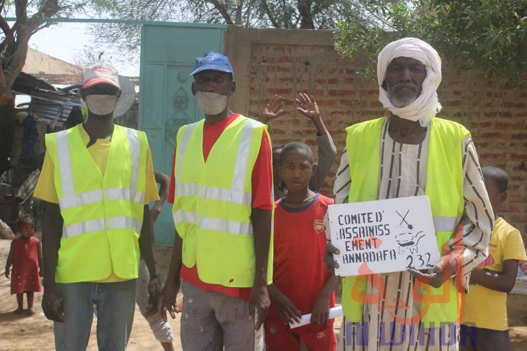 Tchad - Covid-19 : des jeunes déterminés au cœur de la sensibilisation. © Djibrine Haïdar/Alwihda Info