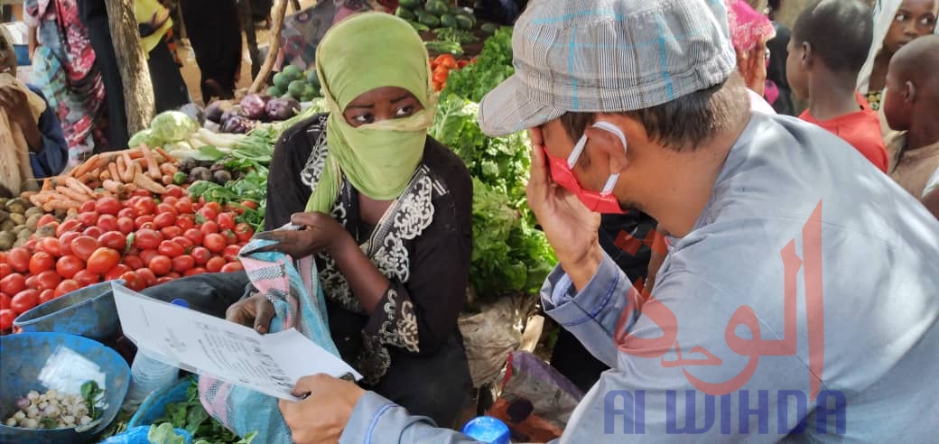 Tchad - Covid-19 : des jeunes déterminés au cœur de la sensibilisation. © Djibrine Haïdar/Alwihda Info