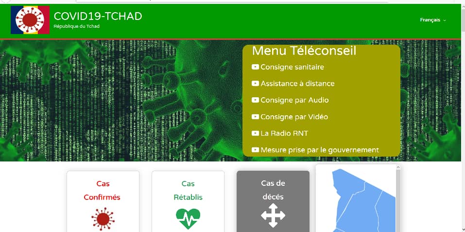 Une plateforme contre le Covid-19 voit le jour au Tchad. © Kelvin Mendig-lembaye Djetoyo/Alwihda Info Une plateforme contre le Covid-19 voit le jour au Tchad. © Kelvin Mendig-lembaye Djetoyo/Alwihda Info