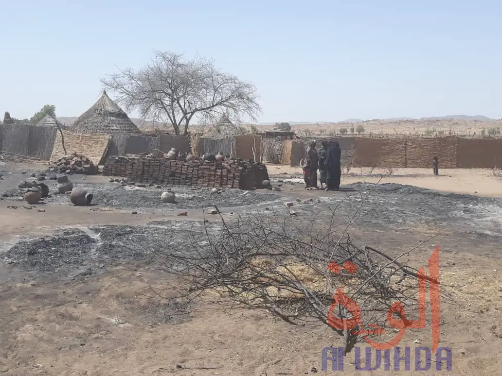Tchad : un incendie dévastateur dans un village à l’Est. © Abba Issa/Alwihda Info