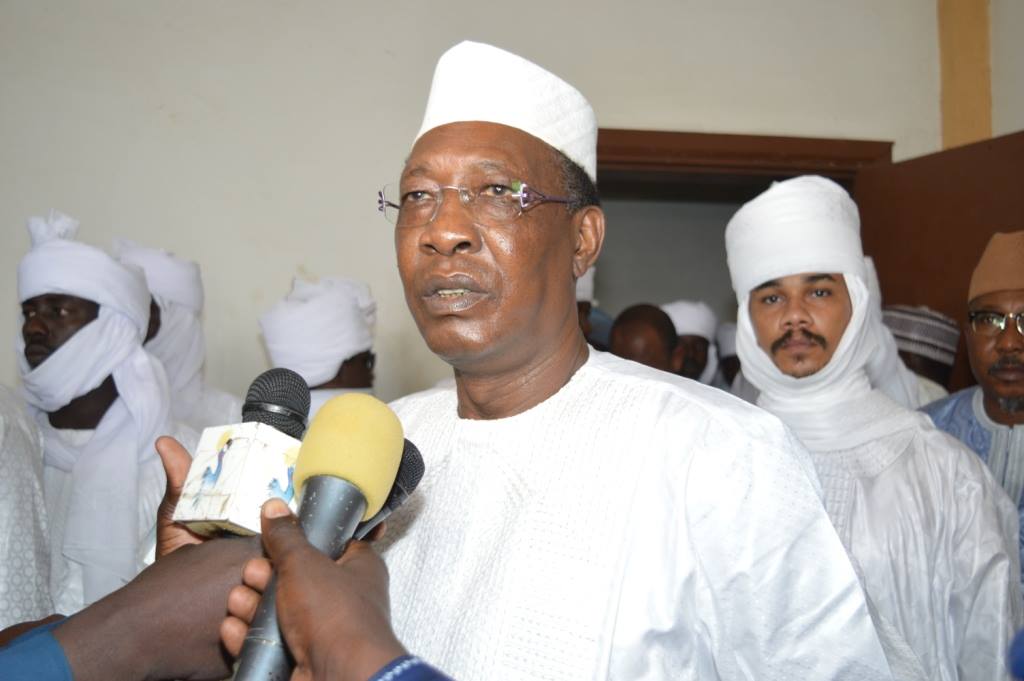 Le chef de l'Etat Idriss Déby lors de la fête de l'Aid le 2 septembre 2017. © Pr