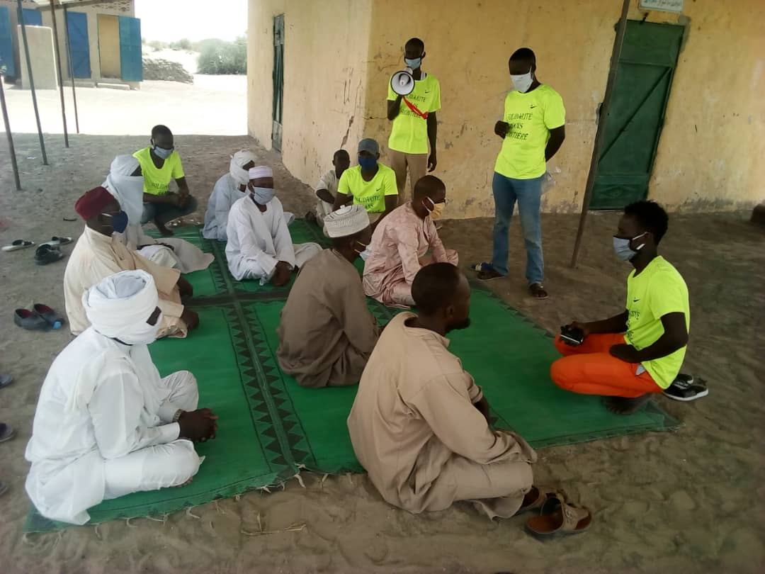 Une association des chômeurs et la Mairie de Mairie de Massakory sensibilisent contre la covid- 19 : ©️ Mbainaissem Gédéon Mbeïbadoum /Alwihda Info