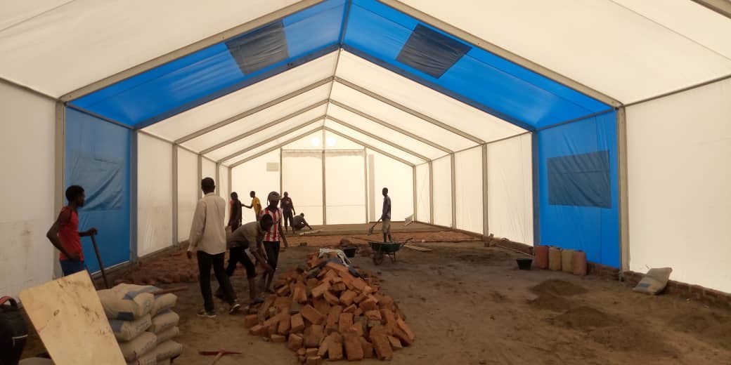 Tchad-Covid 19 : Province du Guéra, le Gouverneur inspecte le nouveau site de prise en charge des personnes atteintes de la Covid 19 : ©️ Béchir Badjoury/Alwihda Info