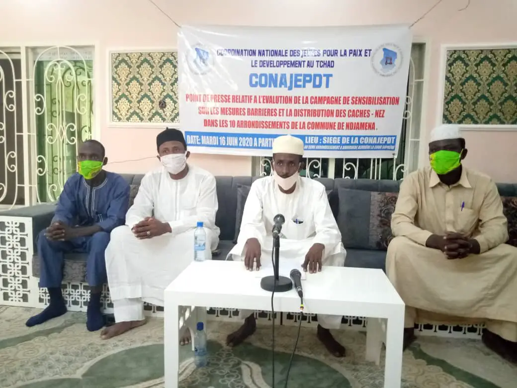 La Coordination des Jeunes pour la Paix et le Développement au Tchad (CONAJEPDT). © Kelvin Djetoyo/Alwihda Info