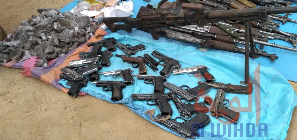 Tchad : d'importantes saisies d'armes de guerre par la gendarmerie. © Aristide Djimalde/Ben Kadabio/Alwihda Info