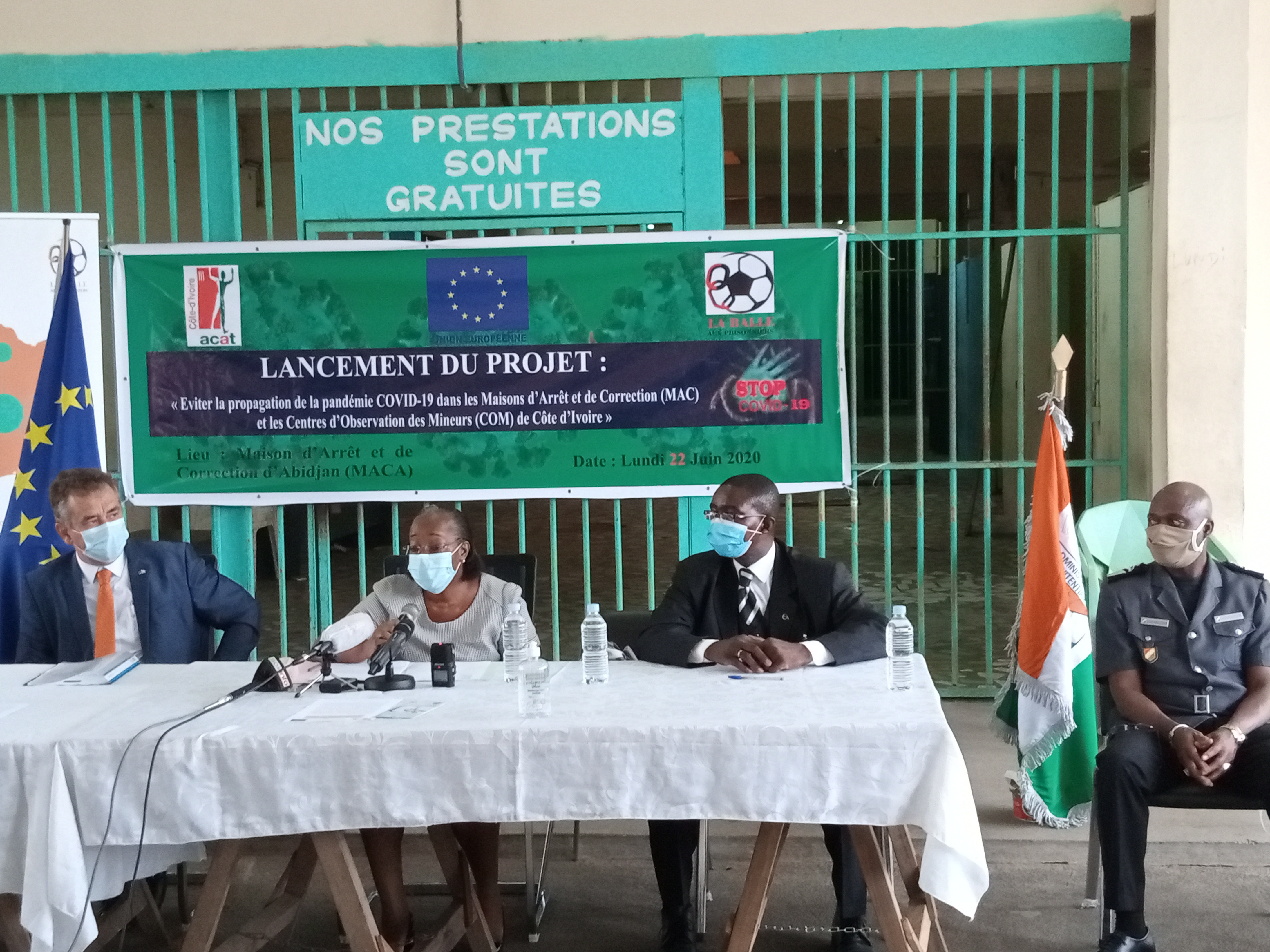 Côte d’Ivoire/Lutte contre la propagation du Covid-19 dans les prisons : L’ACAT-CI et LaBAP aux côtés des pensionnaires