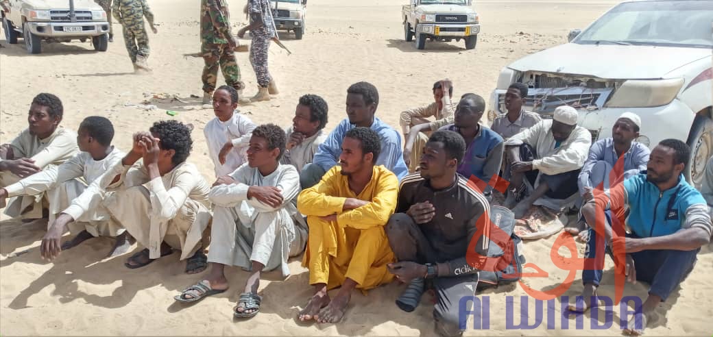 Tchad : 50 présumés orpailleurs dont huit mineurs interpellés au Borkou. © Abdoulaye Adoum Akim/Alwihda Info