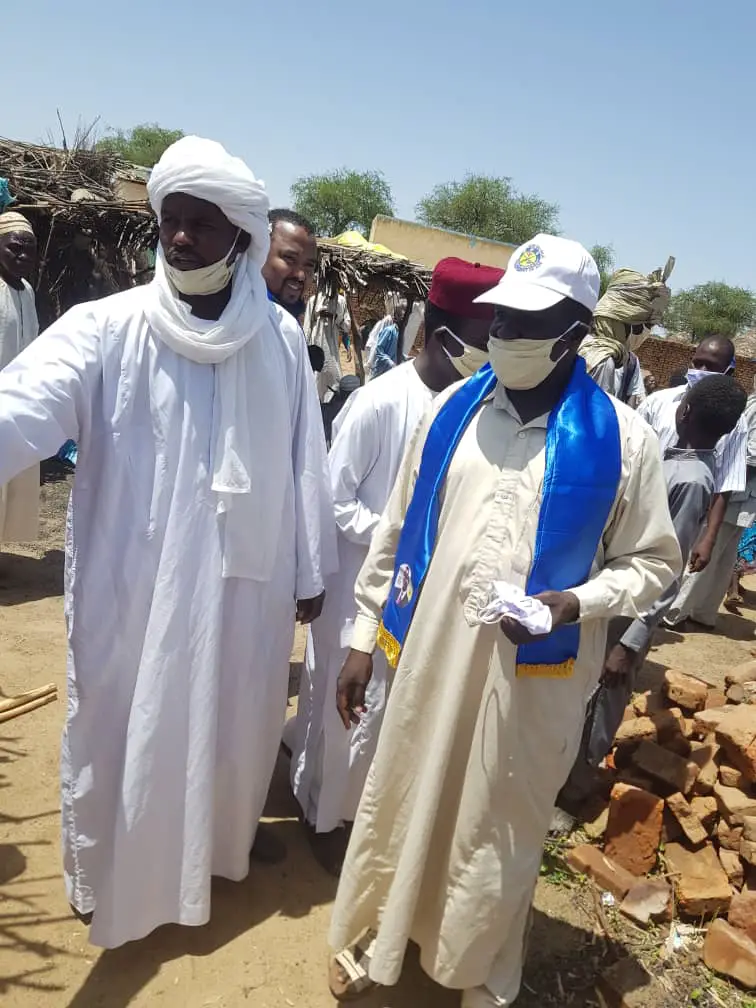 .Tchad : 10.000 masques distribués à la population d'Adde, au Sila © Mahamat Issa Gadaya/Alwihda Info