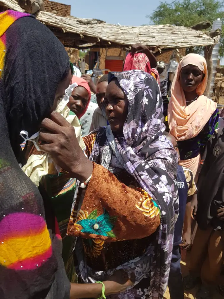 .Tchad : 10.000 masques distribués à la population d'Adde, au Sila © Mahamat Issa Gadaya/Alwihda Info