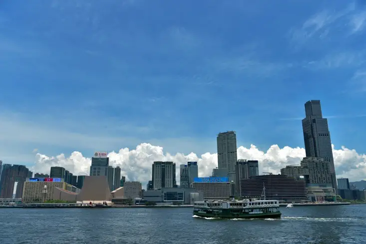 Photo taken on July 27, 2019 shows the view of the Victoria Harbor, Hong Kong. People’s Daily Online/Duan Changzheng