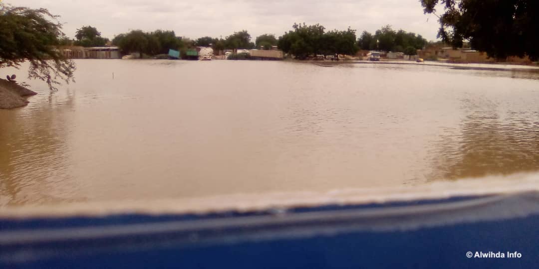 Des inondations dans le 8ème arrondissement de N'Djamena, en août 2020. © Mahamat Abderaman Ali Kitire/Alwihda Info Des inondations dans le 8ème arrondissement de N'Djamena, en août 2020. © Mahamat Abderaman Ali Kitire/Alwihda Info