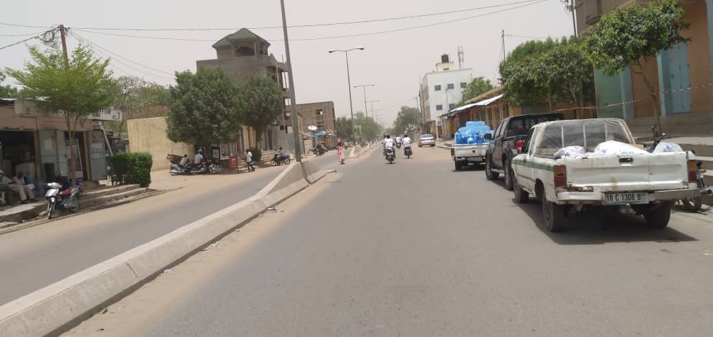 Une rue à N'Djamena, au Tchad. Illustration © Ben Kadabio/Alwihda Info Une rue à N'Djamena, au Tchad. Illustration © Ben Kadabio/Alwihda Info