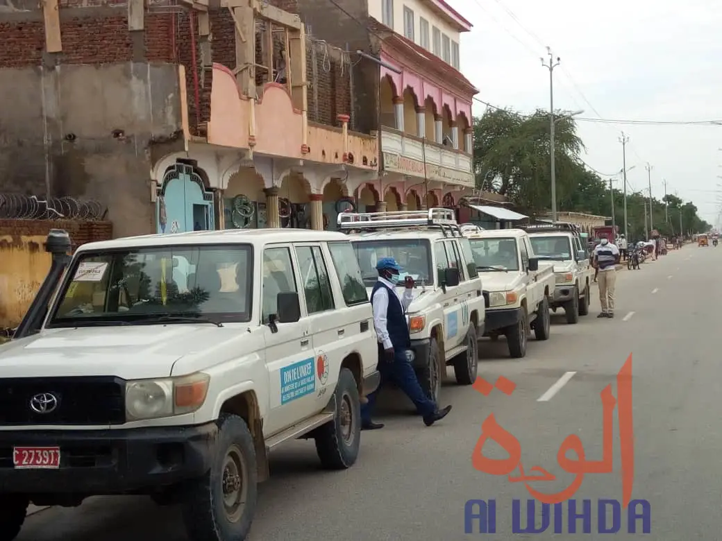 Tchad : des médicaments et machines à pulvérisation réceptionnés à Abéché. © Abba Issa/Alwihda Info