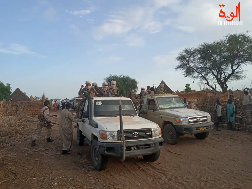 Des soldats de l'armée tchadienne. Illustration © Mahamat Issa Gadaya/Alwihda Info