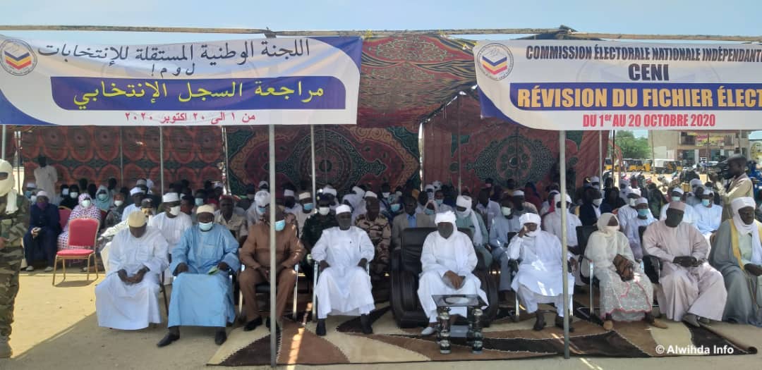 Tchad : lancement de l'opération de révision du fichier électoral à Abéché. © Hamid Mahamat Issa/Alwihda Info