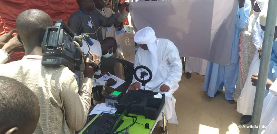 Tchad : lancement de l'opération de révision du fichier électoral à Abéché. © Hamid Mahamat Issa/Alwihda Info