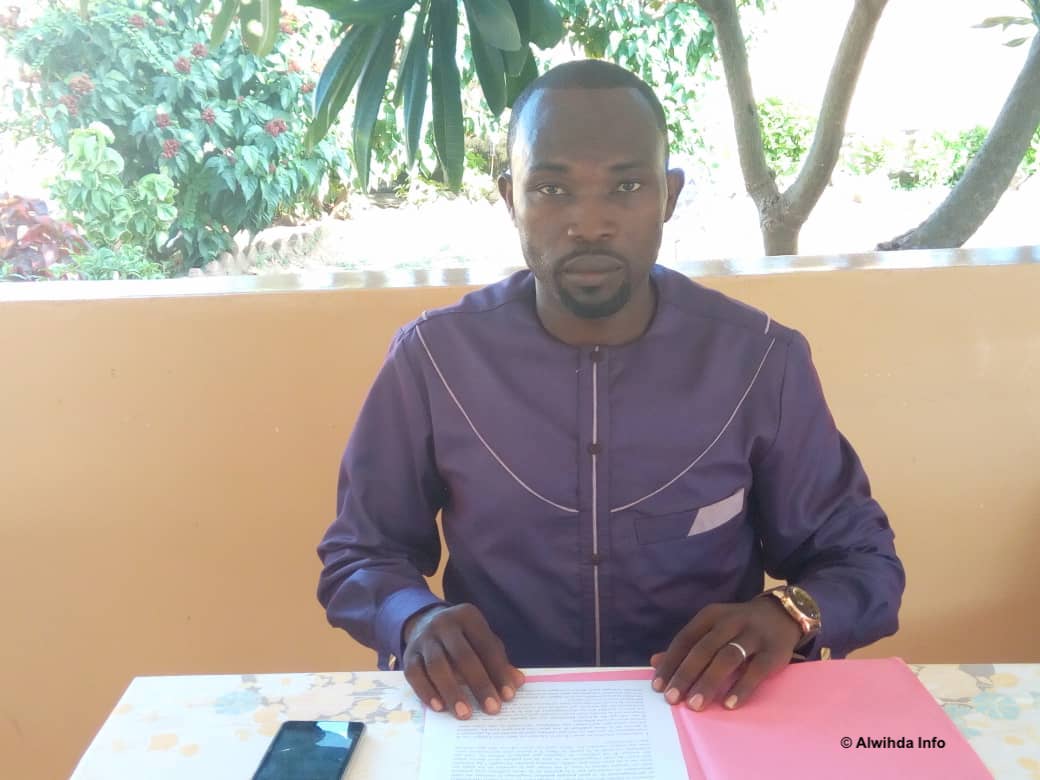 Le président de l'association Chrétienne pour l'Eveil et l'action, Me. Ndilhornom Bahoudel Osée. © Golmem Ali/Alwihda Info Le président de l'association Chrétienne pour l'Eveil et l'action, Me. Ndilhornom Bahoudel Osée. © Golmem Ali/Alwihda Info