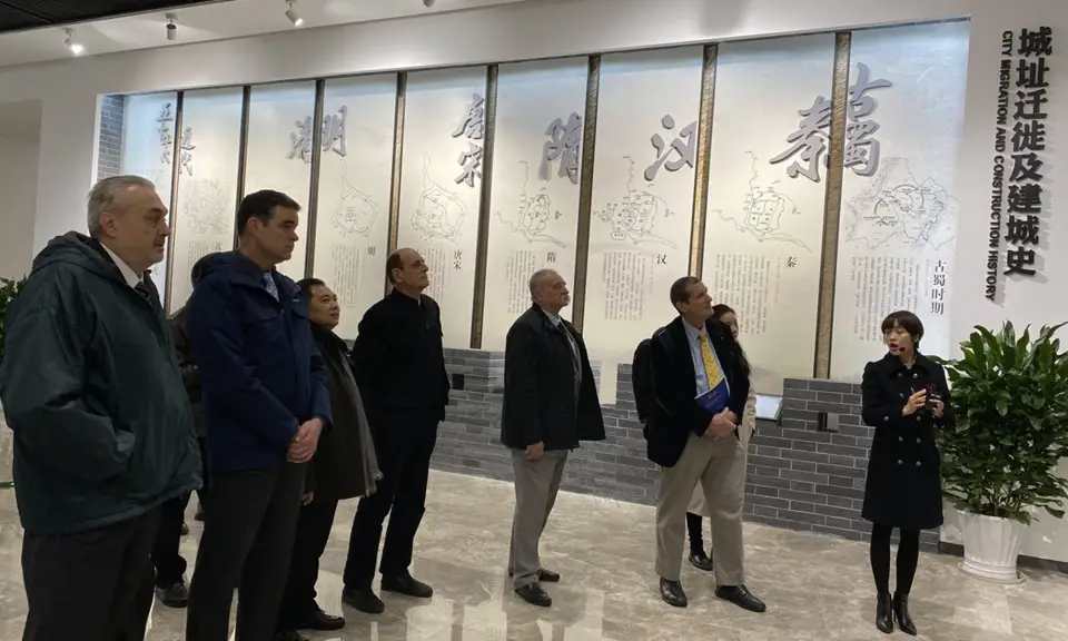 A group of foreign experts visit a local museum in Chengdu, Southwest China’s Sichuan Province in November 2019. Photo: Zhang Hui/Global Times