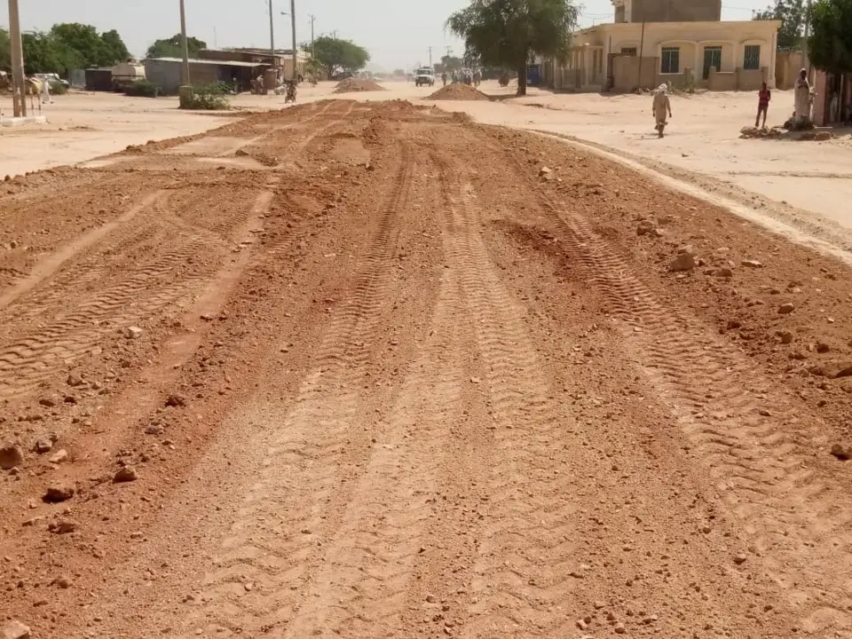 Tchad : la ville d’Abéché aménage les routes dégradées par la pluie
