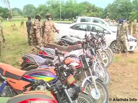Tchad : plusieurs motos et véhicules saisis à Sarh aux heures de couvre-feu. © AYB/Alwihda Info