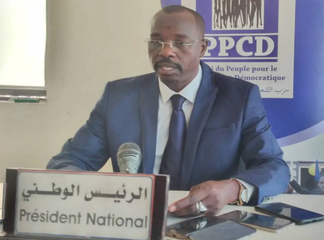 Le président national de Parti du peuple pour le changement démocratique (PPCD), Abdraman Mahamat Abba. © Malick Mahamat/Alwihda Info