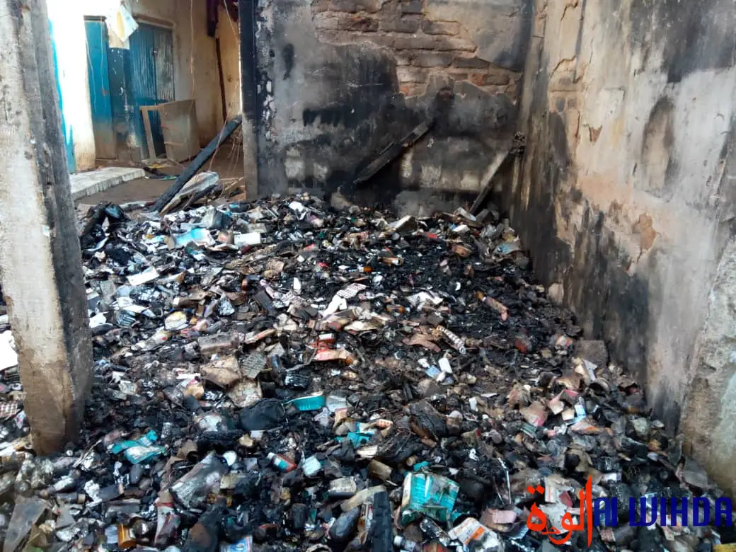 Tchad : des boutiques calcinées dans l'incendie d'un marché à Moundou