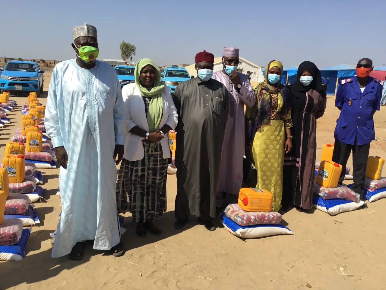 Tchad : la STE remet des dons de vivres et points d’eau aux sinistrés de Walia
