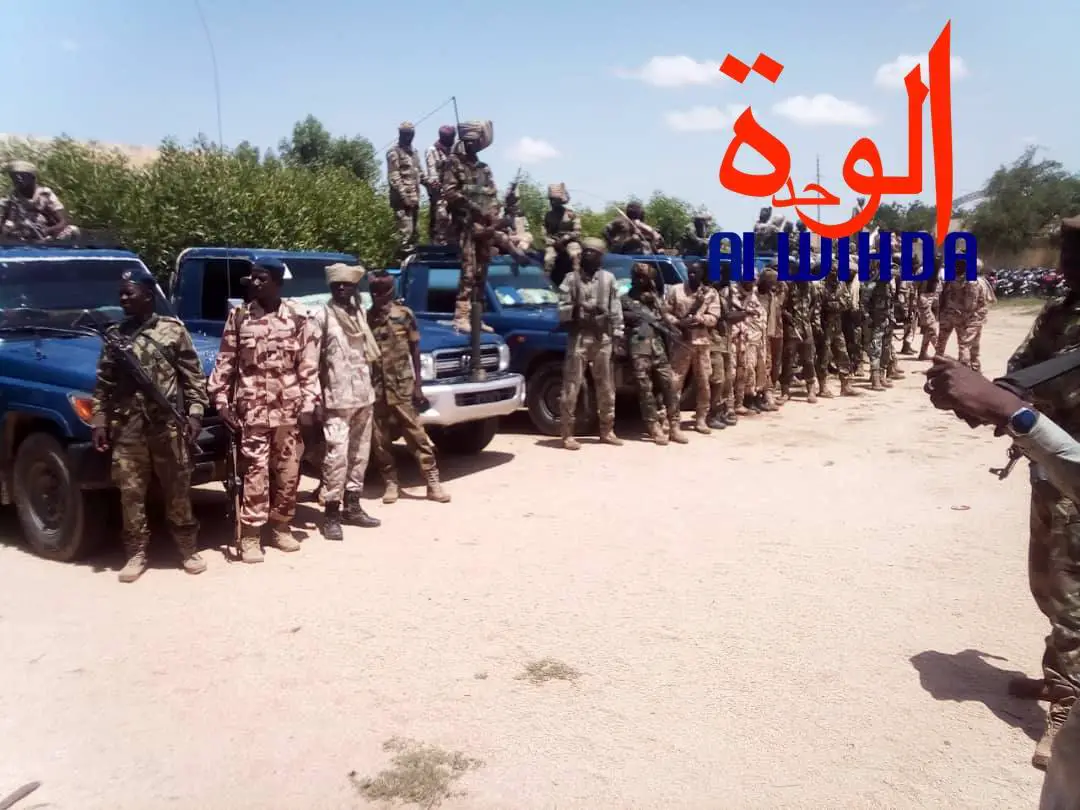 Des gendarmes de la légion de gendarmerie n°2 au Tchad. Illustration. © Mahamat Issa Gadaya/Alwihda Info